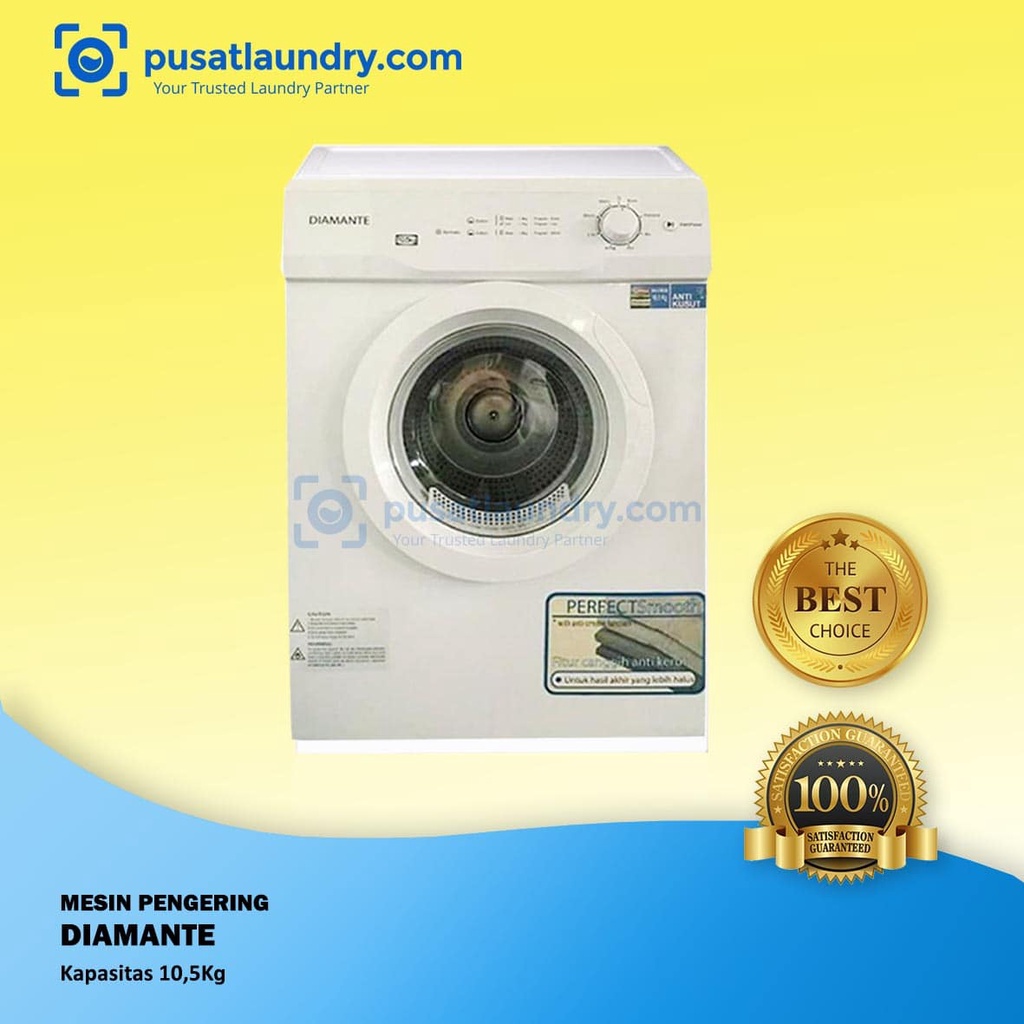 Mesin Pengering Diamante 10.5 kg/ Dryer Laundry Diamante 10.5 kg
