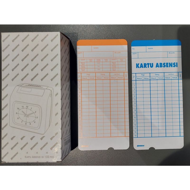 Kartu Absensi Mesin Manual
