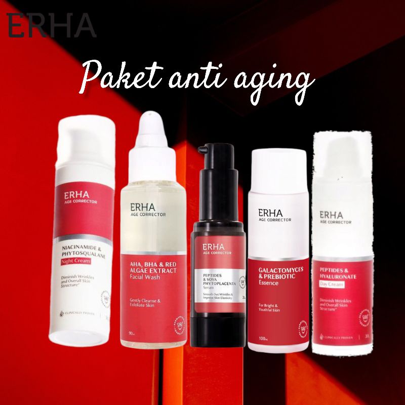 ERHA PAKET AGE CORRECTOR LENGKAP ORIGINAL || PAKET ANTI AGING