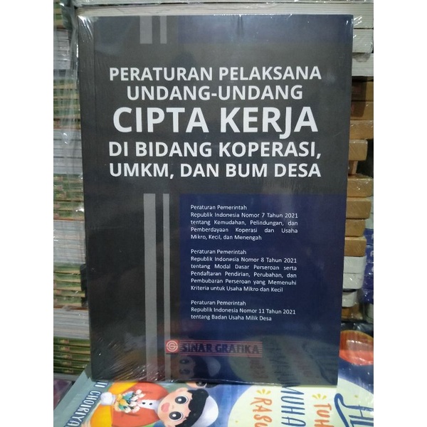 Jual Peraturan Pelaksana UU Cipta Kerja Di Bidang Koperasi, UMKM,Dan ...