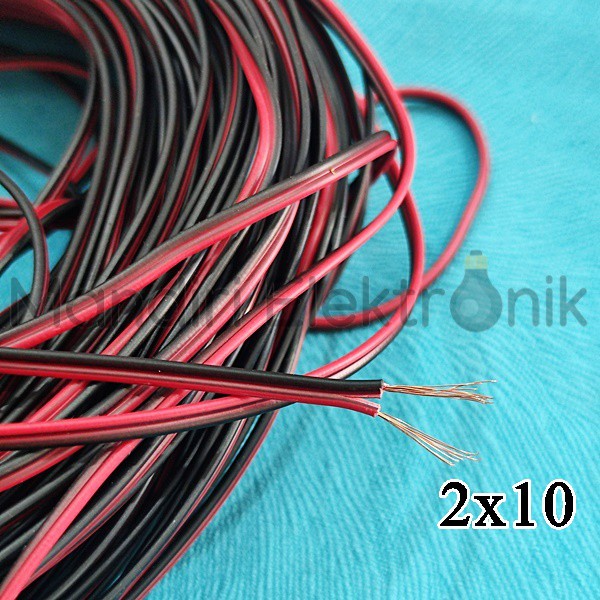 Kabel Listrik NYZ 2x10 - Kabel Serabut Isi 2 2x10 - Kabel Listrik Merah Hitam Isi 2