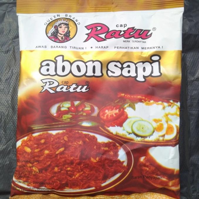 

Big Sale Abon Sapi Cap Ratu 10 pc @90 Gr (harga termasuk packing aman) Big Sale