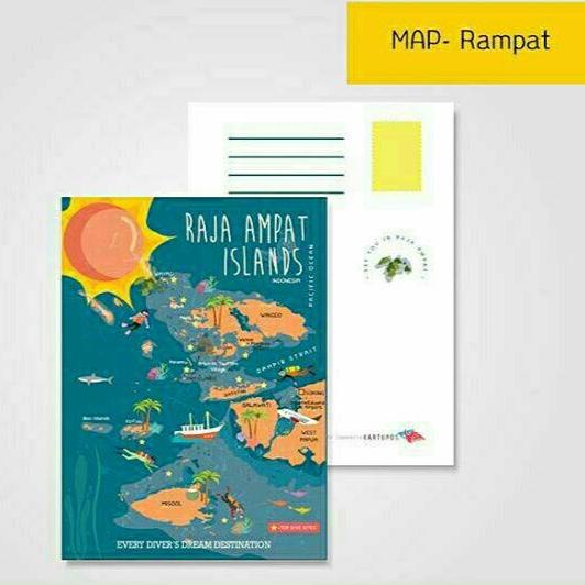 

Murah Sekali!! Kartu pos - Postcard Raja Ampat Dive Sites