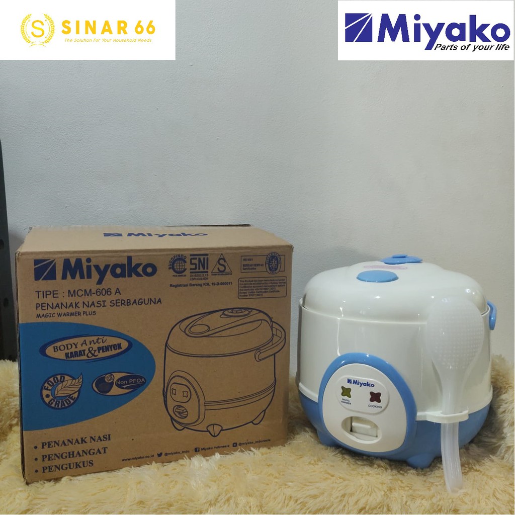 Jual MIYAKO MINI MAGIC COM RICE COOKER 0.6L 0.6 L MCM606A MCM 606 A