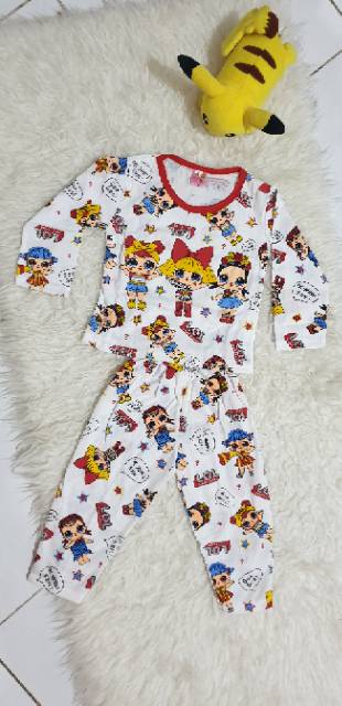 PIYAMA PP ANAK ANAK MEREK KISS KIDS MOTIF LL PITA FRIEND REALPICT/PIYAMA ANAK/STELAN ANAK