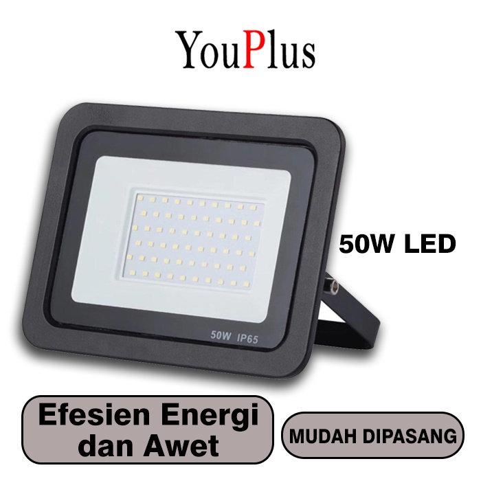 YOUPLUS lampu led sorot 50 WATT PUTIH KUNING floodlight / LED KAP SOROT50w