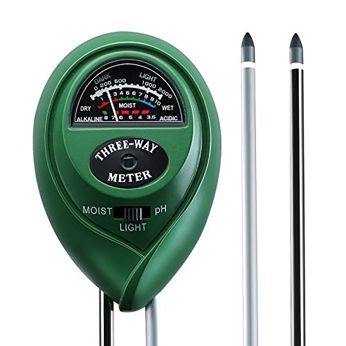 Mediatech Soil meter  3 in 1 Soil Moisture Tester (pH, Moisture, Light) - pH Meter Tanah -  B19002