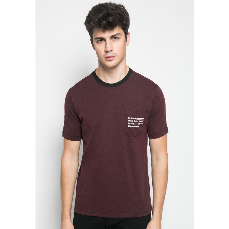 Johnwin - Kaos Casual - Kaos Pria - Coklat Bata - Lengan Pendek - ATS.623.M287.01.C S/S