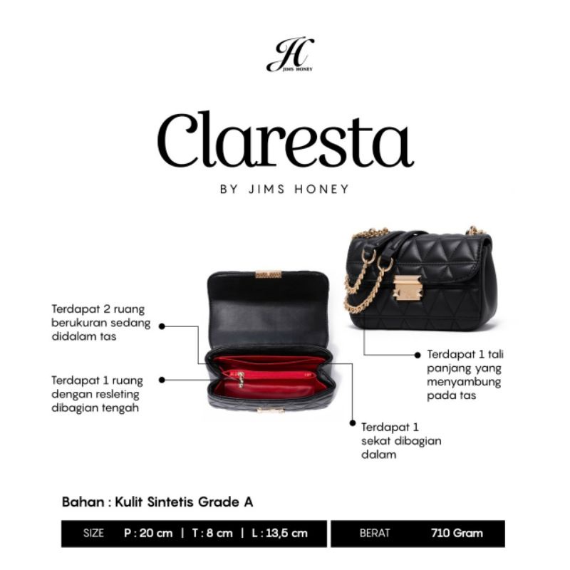 CLARESTA BAG TAS SELEMPANG ELEGAN (BISA COD)