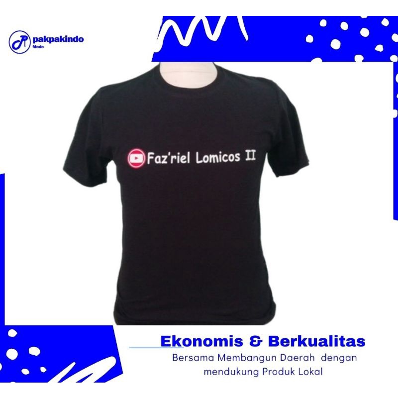 BAJU KAOS CHANNEL YOUTUBE PREMIUM KUALITAS DISTRO/YOUTUBERS