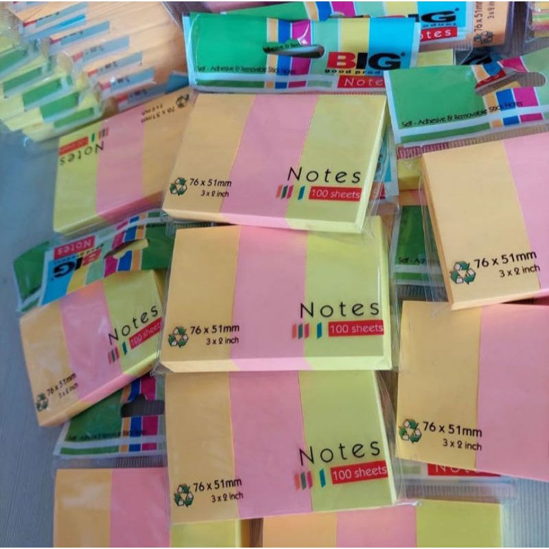 

Post it / Memo Stik / Sticky Note BIG ESELON 76x51mm isi 100 Lembar