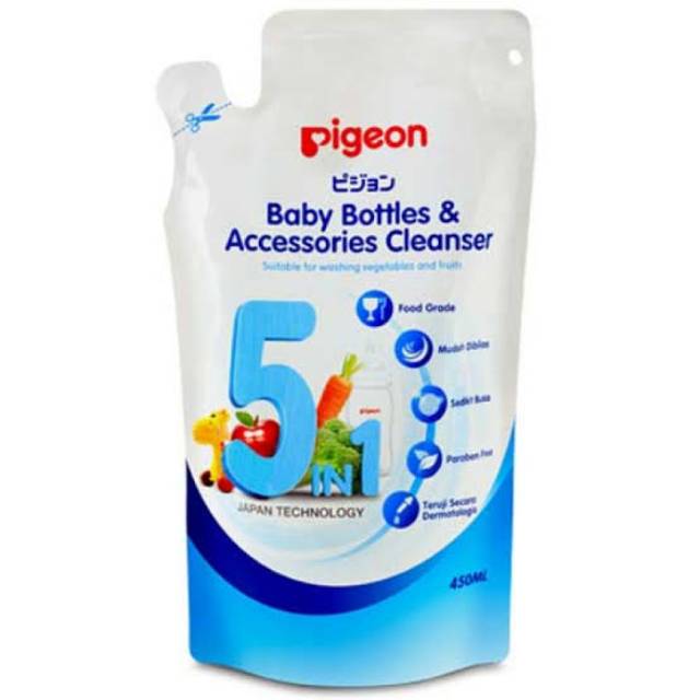 Pigeon Baby Bottle &amp; Accessories Cleanser 450 ml Pembersih Botol Bayi 450ml