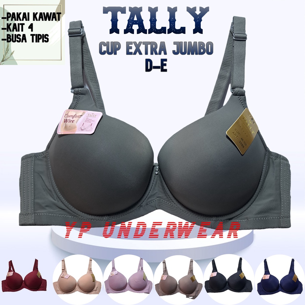 BRA PAKAI KAWAT CUP EXTRA JUMBO D - E TALLY art 3288