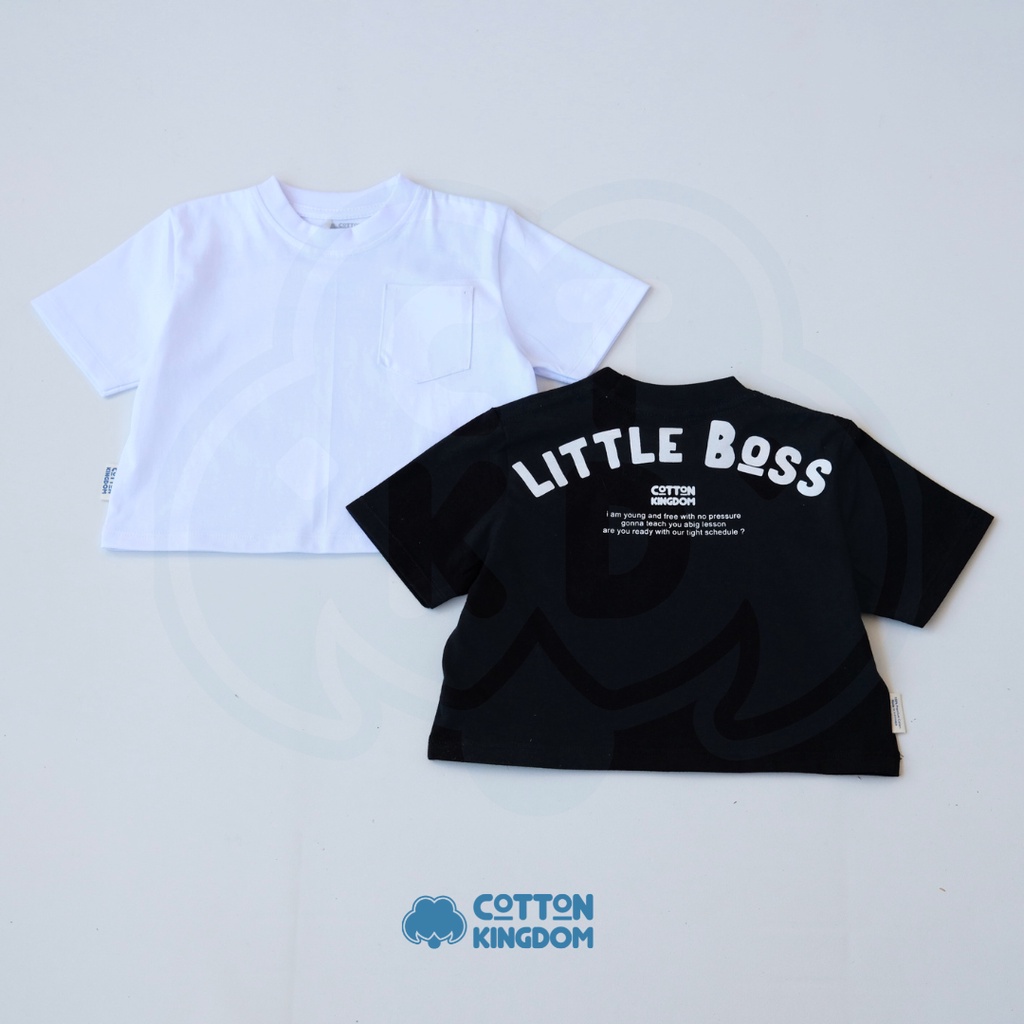 Cotton Kingdom Toddler Pocket Oversize Tee - Little Boss Series/Kaos Anak Oversize/ Todler Over Tee