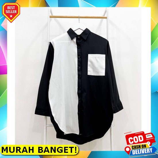 Kemeja Kotak Kotak | Fashion Atasan Remaja Wanita Shirt | Kemeja Hijab | Kemeja Lengan Panjang | Baj