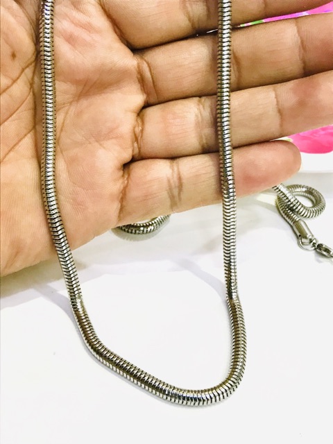 Titanium / kalung belut tebal / kalung / kalung titanium 60 cm