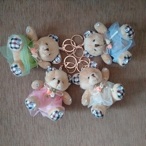 Gantungan Tas Kunci Teddy Bear Key Chain Bag Charm Boneka IMPORT Murah Lucu Bagus Cantik Keren Kado