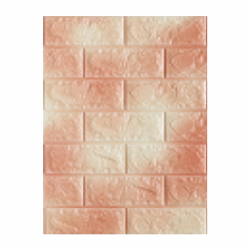 FAYES Wallpaper Dinding Foam 3D Kecil Motif Kayu & Bunga/ walpaper dinding Foam U96-BATUBATA GH01