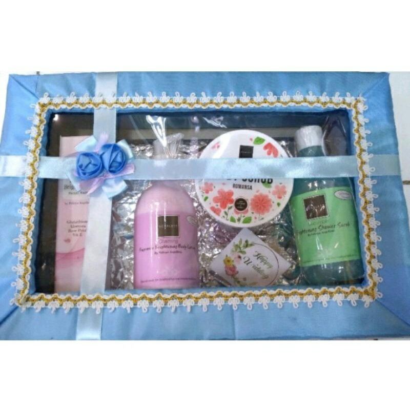 (PROMO FREE BOX)PARCEL SET HANTARAN PERNIKAHAN LAMARAN SCARLETT ORIGINAL BPOM
