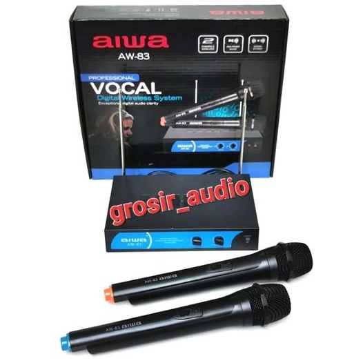 MIC WIRELESS AIWA AW83 ,MICROPHONE WIRELESS AIWA AW 83 ,MIC AIWA 83 ,AIWA AW-83