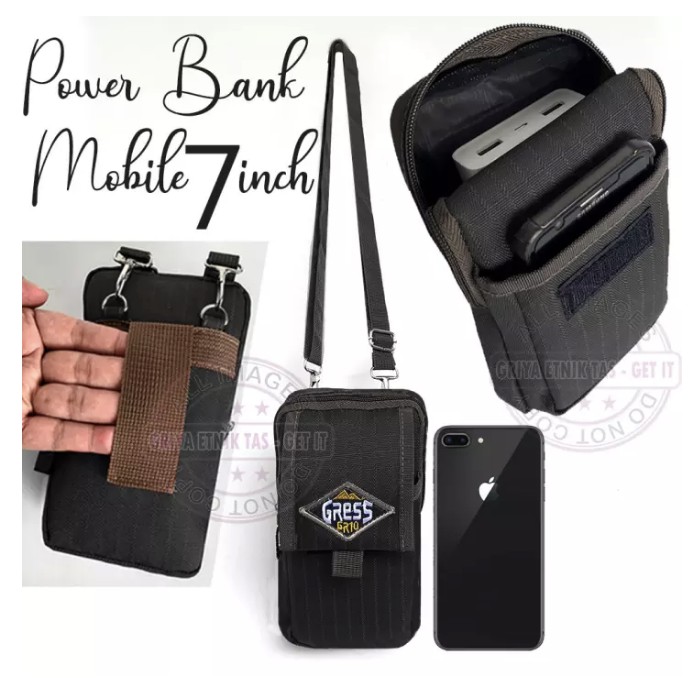 Tas HP 7 inch Wanita Pria - Dompet HP Pinggang Murah Tapi Ga murahan