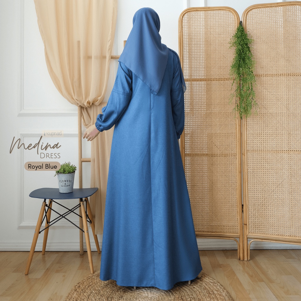 KUPNAD Gamis - Medina Dress Polos Vol. 2 Katun Madina adem nyaman bikin kamu terlihat cantik