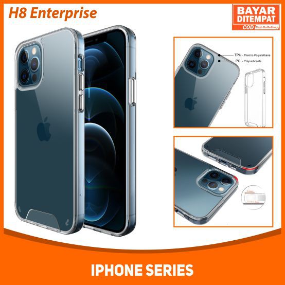 Hardcase SPACE MILITARY DROP CASE ACRYLIC For iPhone X Xs XR 11 Pro 11 Pro Max 12 12Pro 12 Pro Max