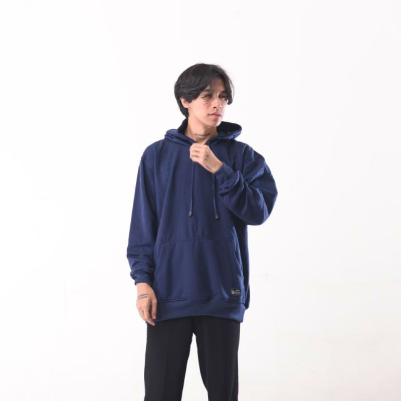 Sweater Hoodie Polos Mcvois Navy Premium Distro