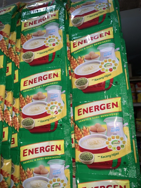 Energen renceng 10 sachet x 30gr coklat vanila kacang ijo 30gram