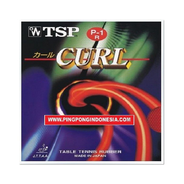 TSP Curl P-1R - Rubber/Karet Pingpong Tenis Meja Bat Bet