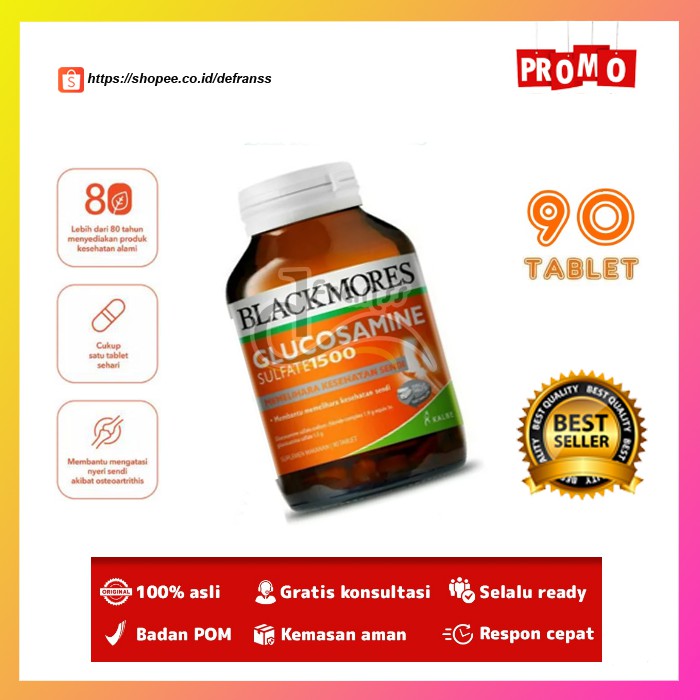 Blackmores Glucosamine Sulfate Blackmore Glucosamin Black More Mores Glukosamin Sulfat 90tablet