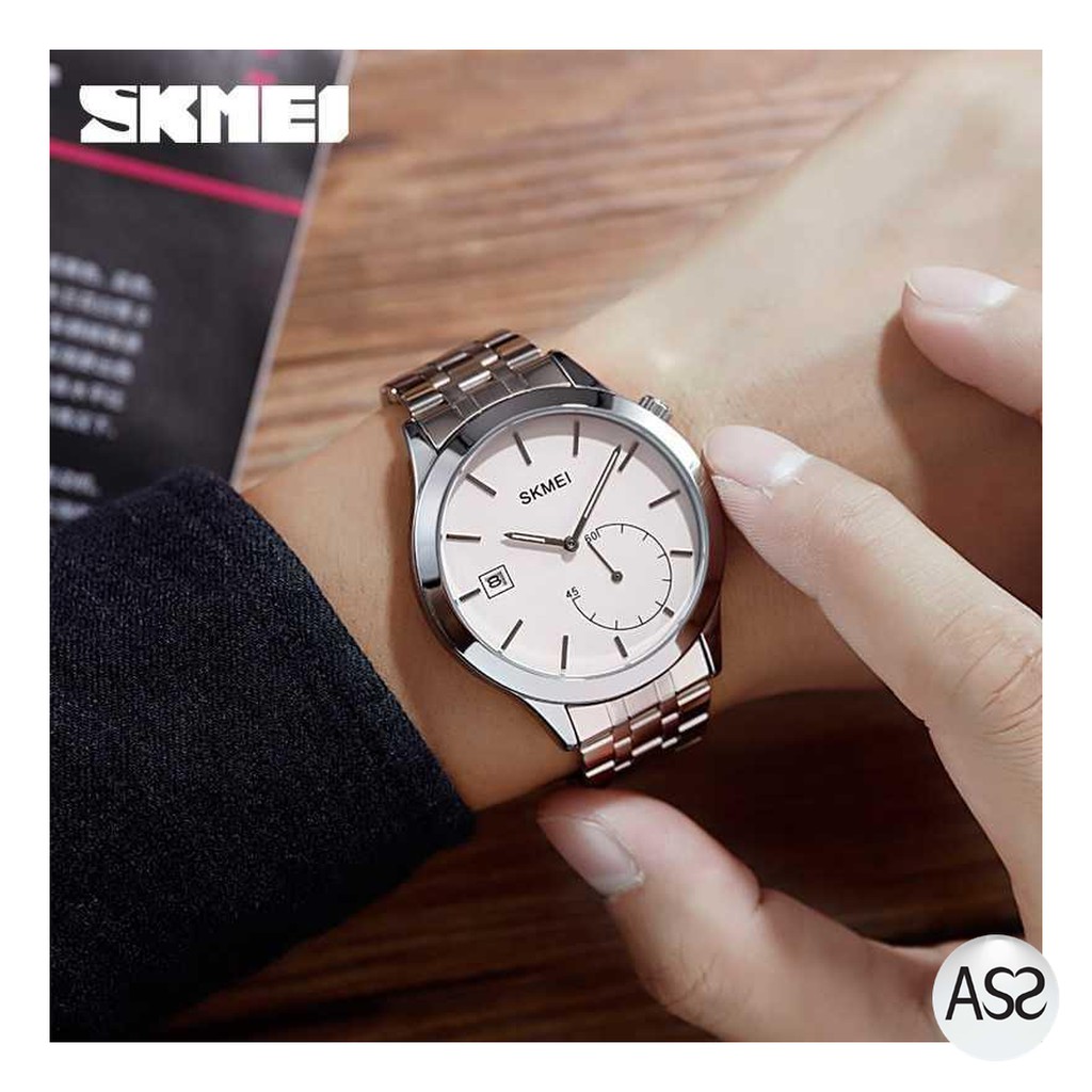 ASS Shop - SKMEI Jam Tangan Analog Pria Strap Kulit - 1581