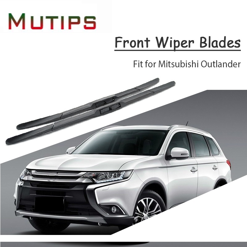 1 Set Karet Wiper Kaca Depan Mobil Untuk Mitsubishi Outlander 2018 2017 2016-2003