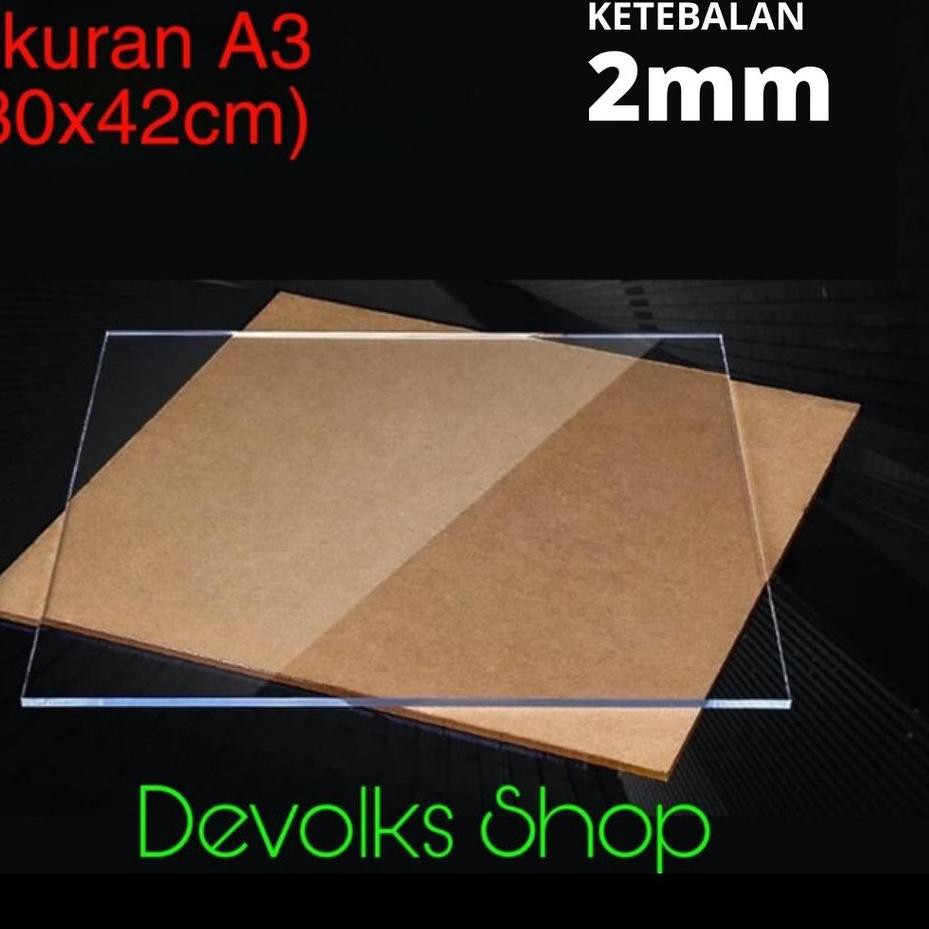 

【TGP】 LEMBARAN AKRILIK A3 2MM ACRYLIC GROSIR BERKUALITAS