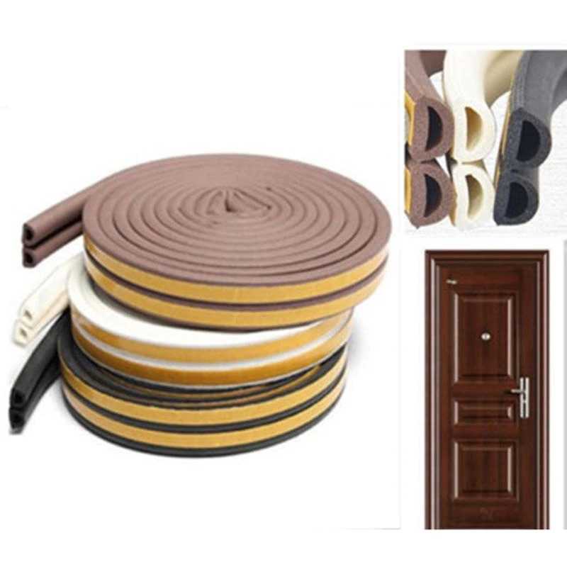 Lis Strip Pintu Door Noise Insulation D Tape 9x6mm 10M KK-062 GANCHUN