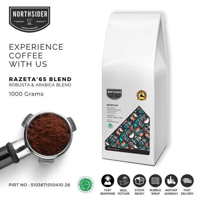 

[ COD ] BIJI KOPI SUSU RAZETA'65 BLEND - 1KG NORTHSIDER COFFEE