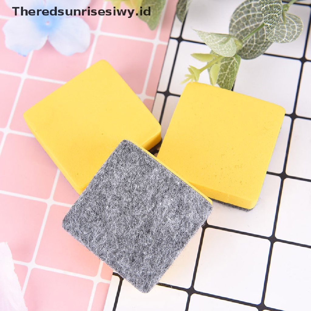 (Theredsunrisesiwy.Id) 2pcs Penghapus Papan Tulis / Whiteboard Warna Kuning