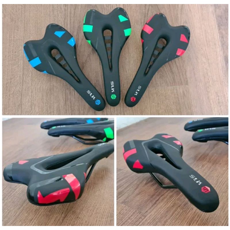 ORIGINAL Saddle SLK gell nyaman sadel jok sepeda gel jel sadle Cocok sepeda Roadbike Balap Road bike MTB Seli Sepeda Lipat City Bike Folding Bike