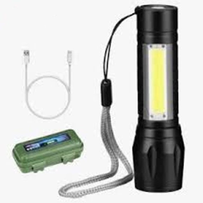 Lampu Senter Mini USB Charge XPE COB