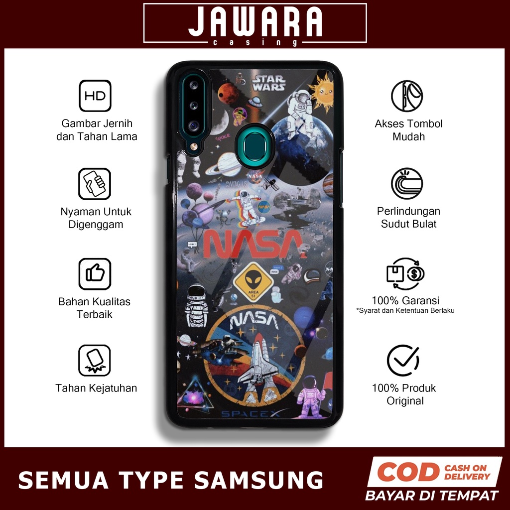 Case Samsung A20S Case Hp Samsung A20S Premium Glossy Jawara Casing [NASA] Casing Hp Aesthetic Kesin