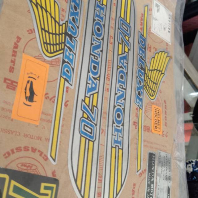 Stiker honda c70 lengkap