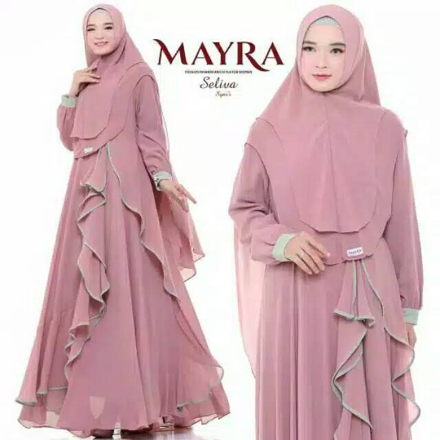 Mayra syari murah /gamis syari/ gamis+ hijab