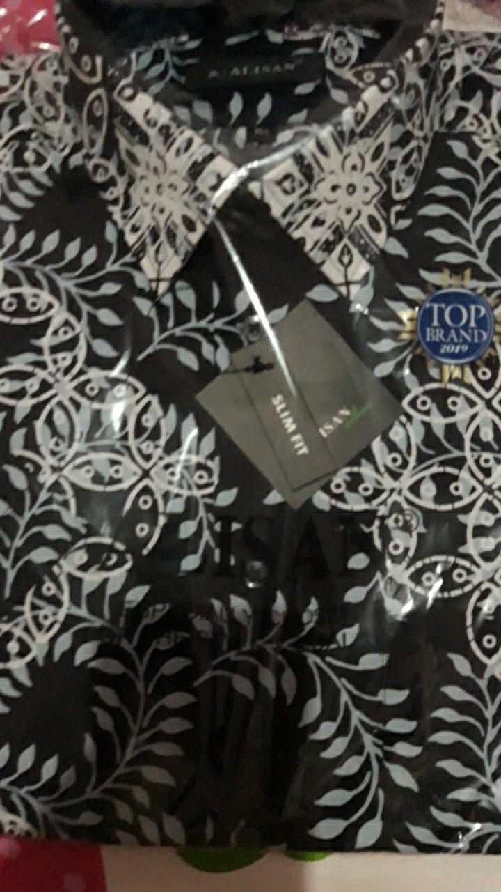 Kemeja Batik Pendek Alisan Slimfit 00096