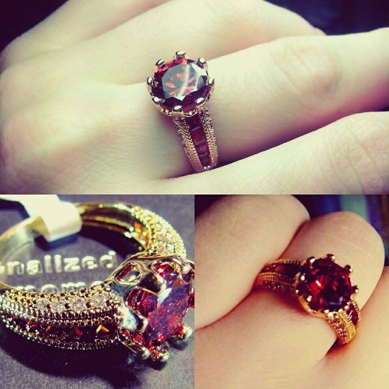 Cincin Berlian Warna Rose Gold Untuk Pasangan