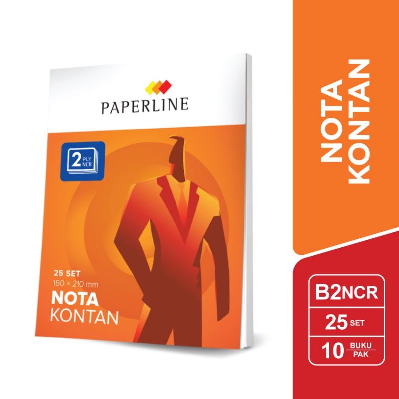 

Nota Kontan Paperline Besar 2Ply / NCR / (1pak/10buku)