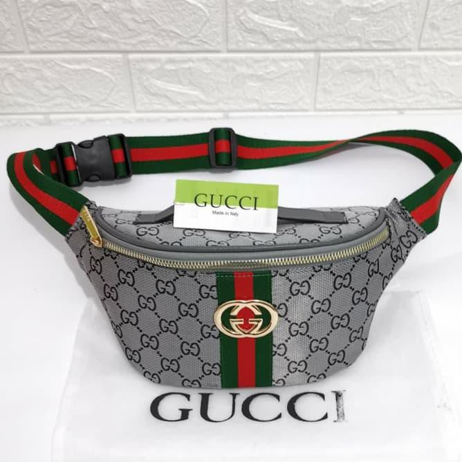 76xj tas waist bag wanita / gucci waistbag / weist bag jk22
