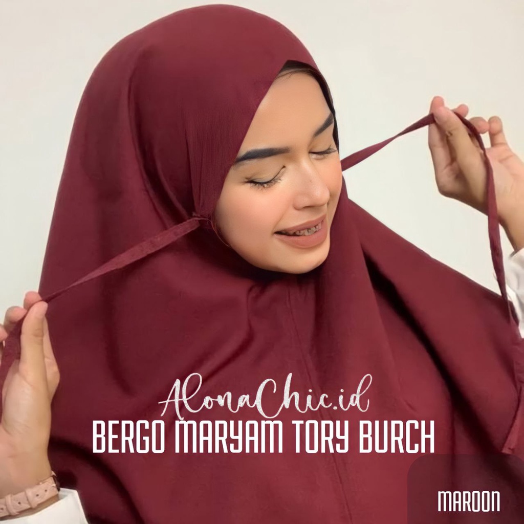 Bergo Maryam Tory Burch Premium by ALONACHIC.ID