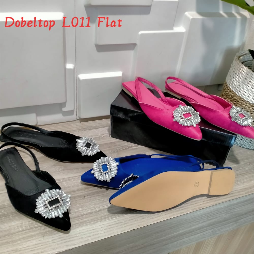 Flat sandal wanita Dbltop L011