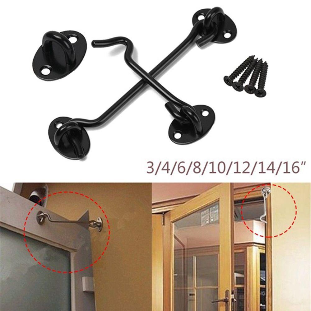 [Elegan] Pengaman Pintu Baut Door Guard 3 /4 /6 /8 /10 /12 /14 /16 Inci Sabit Perbaikan Rumah Window Hardware Kunci Jendela