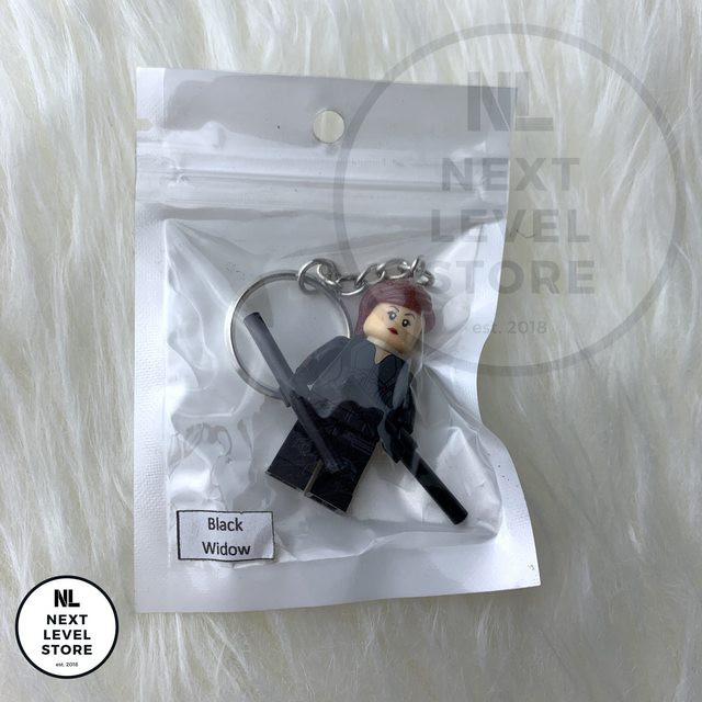 Gantungan Kunci LEGO Minifigure Avengers Black Widow KEYCHAIN